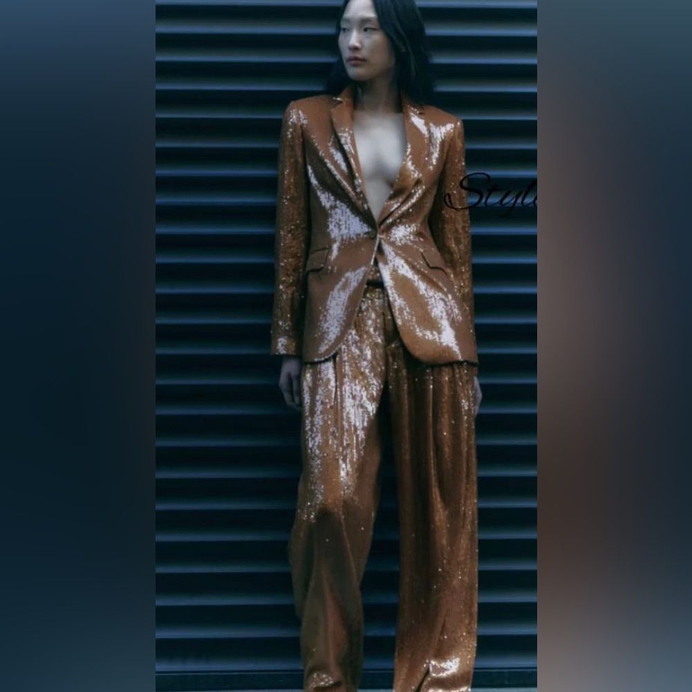 ZARA SEQUIN PANTS LIMITED EDITION 2503/008/015/024 - Picture 2 of 5